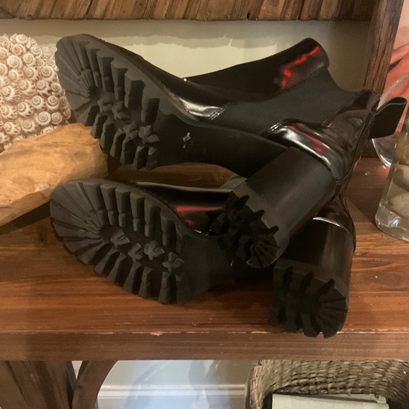 See by Chloe Women’s Mallory Lug-Sole Leather Boots, Color Black, Size EU 40 - Picture 8 of 8